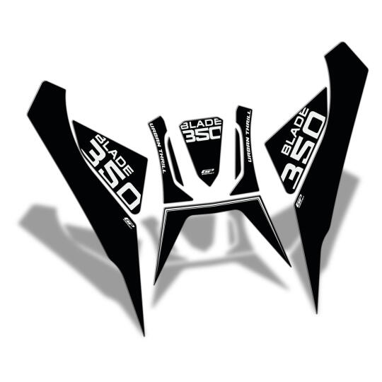 GP Kompozit RKS Blade 350 2023-2024 Uyumlu Tank Pad Seti Siyah - 7