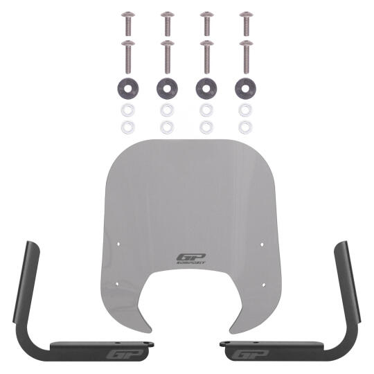 GP Kompozit Royal Alloy Tigara Grande 125 / 150 / 300 2022-2025 Uyumlu Ön Cam Füme - 4