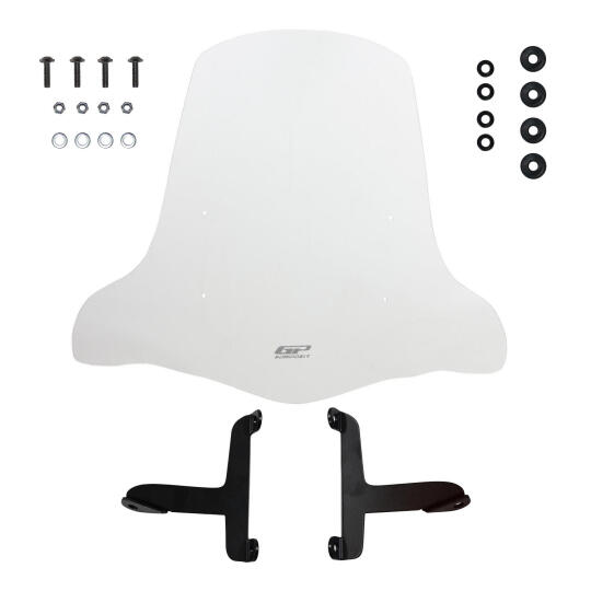 GP Kompozit MCM002 Scooter Universal Elcikli Ön Cam Şeffaf (1)