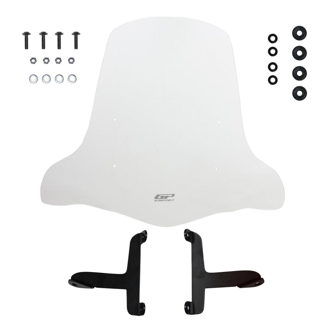 GP Kompozit MCM002 Scooter Universal Elcikli Ön Cam Şeffaf - 2