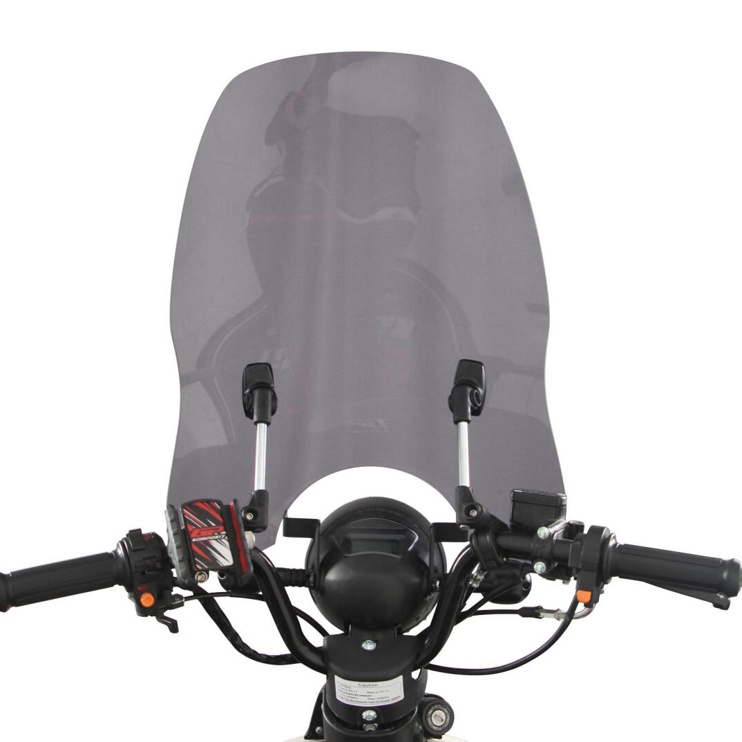 GP Kompozit Scooter Universal Ayarlanabilir Ön Cam Füme - 5