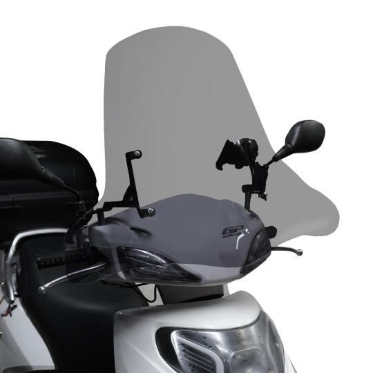 GP Kompozit Scooter Universal Elcikli Ön Cam Füme - 4