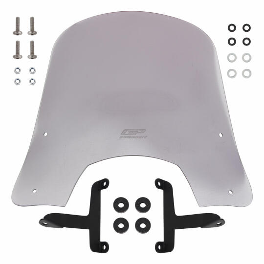 GP Kompozit Scooter Universal Kısa Ön Cam Füme - 4