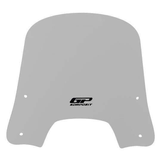 GP Kompozit Scooter Universal Kısa Ön Cam Gri (1)