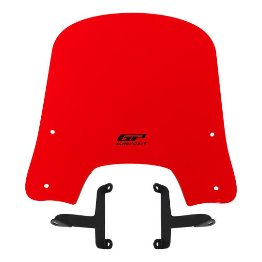 GP Kompozit Scooter Universal Kısa Ön Cam Kırmızı