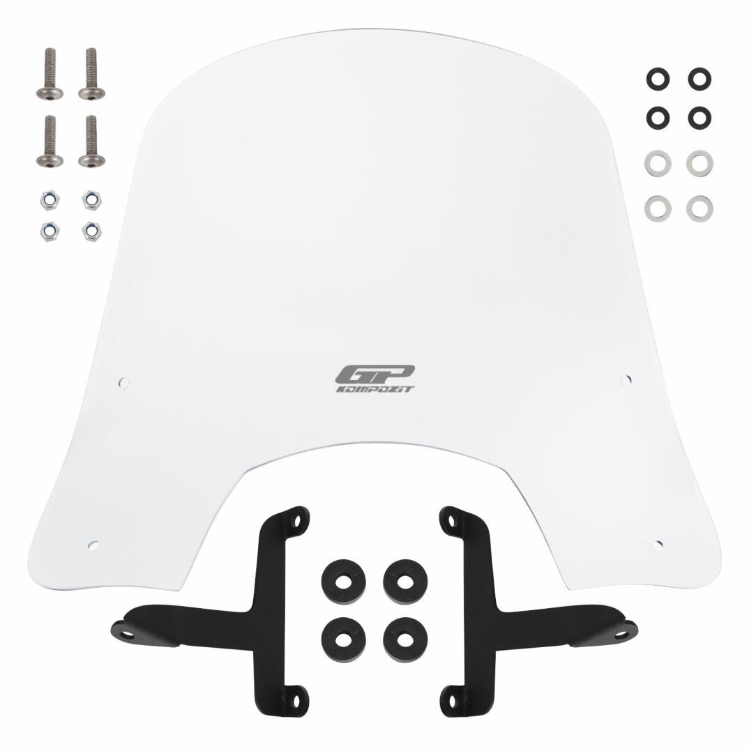 GP Kompozit Scooter Universal Kısa Ön Cam Şeffaf - 4