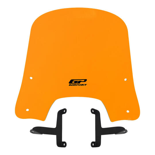 GP Kompozit Scooter Universal Kısa Ön Cam Turuncu