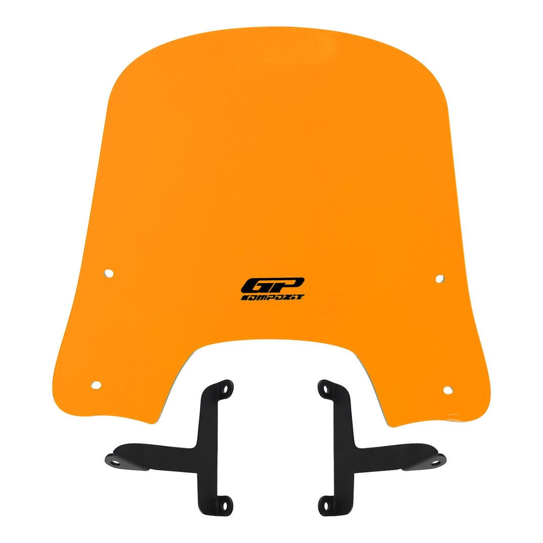 GP Kompozit Scooter Universal Kısa Ön Cam Turuncu - 1