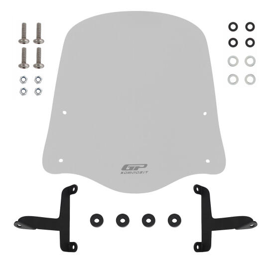 GP Kompozit Scooter Universal Ön Cam Gri - 5