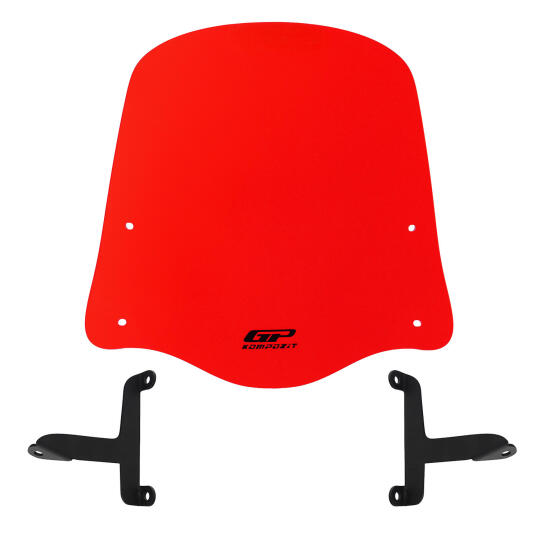 GP Kompozit Scooter Universal Ön Cam Kırmızı