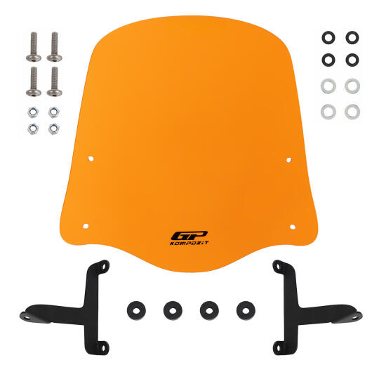GP Kompozit Scooter Universal Ön Cam Turuncu - 5