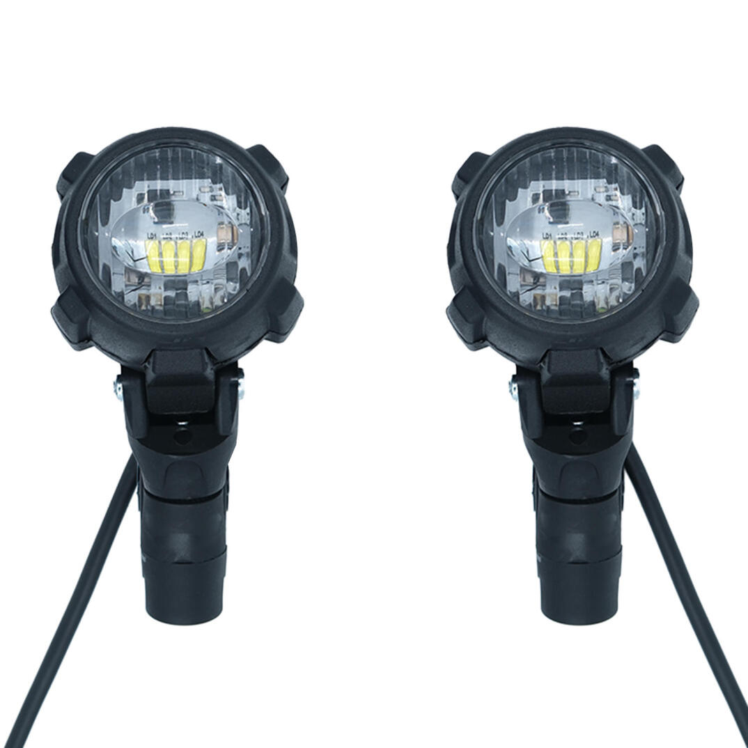 GP Kompozit SFR001 Large Universal Motosiklet Sis Farı Seti Siyah - 1