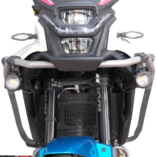GP Kompozit SFR001 Large Universal Motosiklet Sis Farı Seti Siyah (1)
