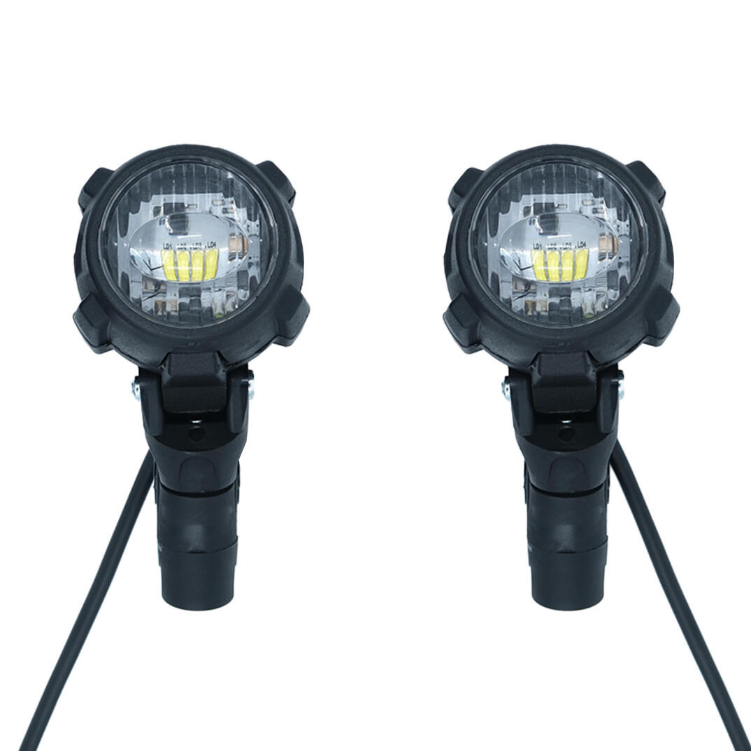 GP Kompozit SFR001 Medium Universal Motosiklet Sis Farı Seti Siyah - 1