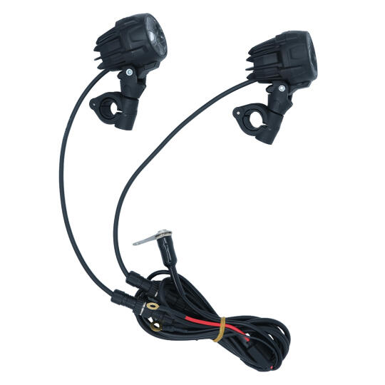 GP Kompozit SFR001 Medium Universal Motosiklet Sis Farı Seti Siyah - 6