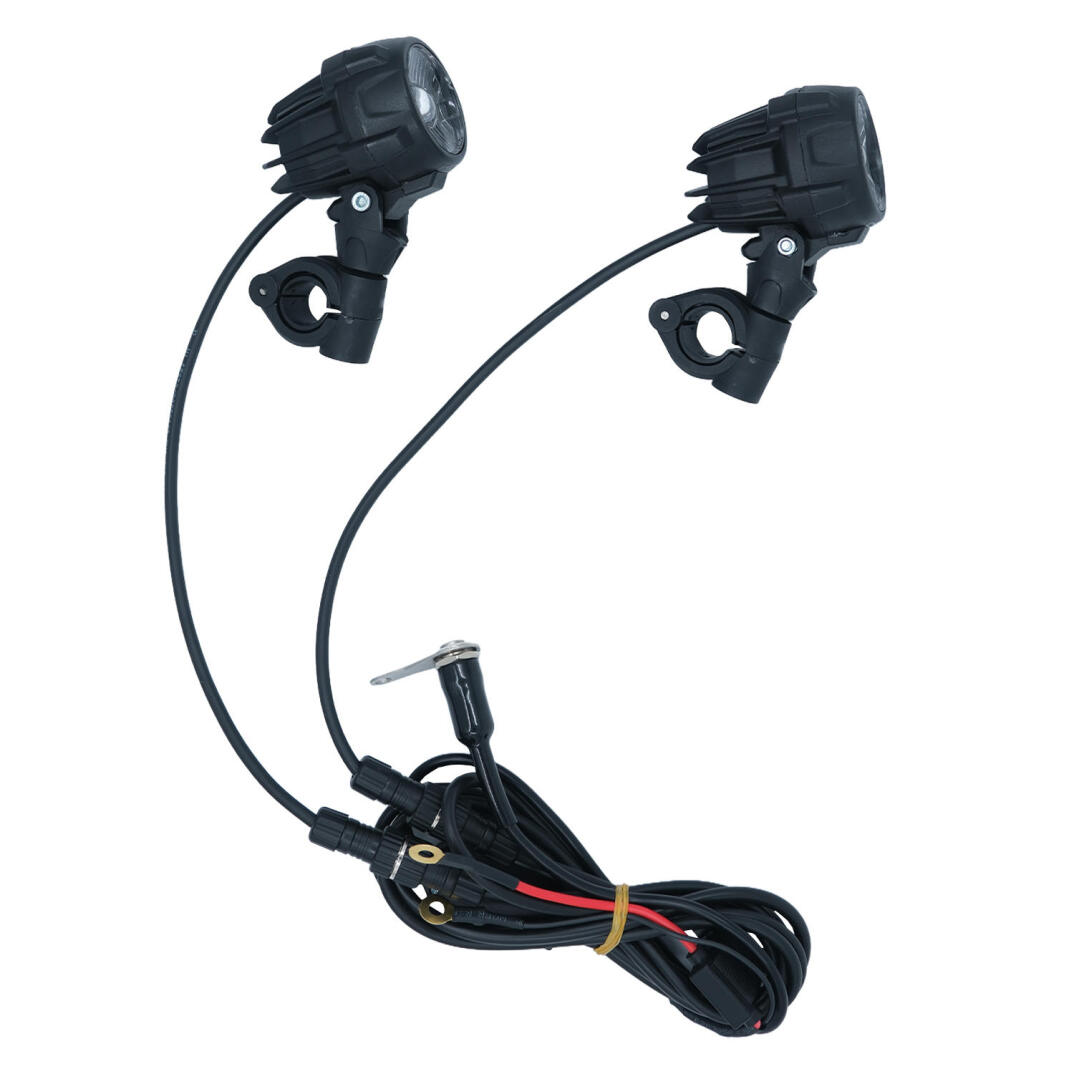 GP Kompozit SFR001 Medium Universal Motosiklet Sis Farı Seti Siyah - 6