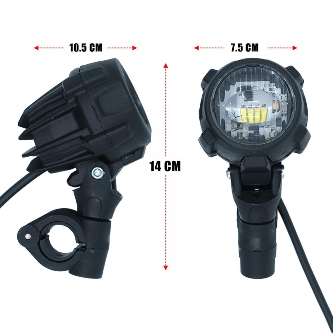 GP Kompozit SFR002 Large Universal Çakarsız Motosiklet Sis Farı Seti Siyah - 5
