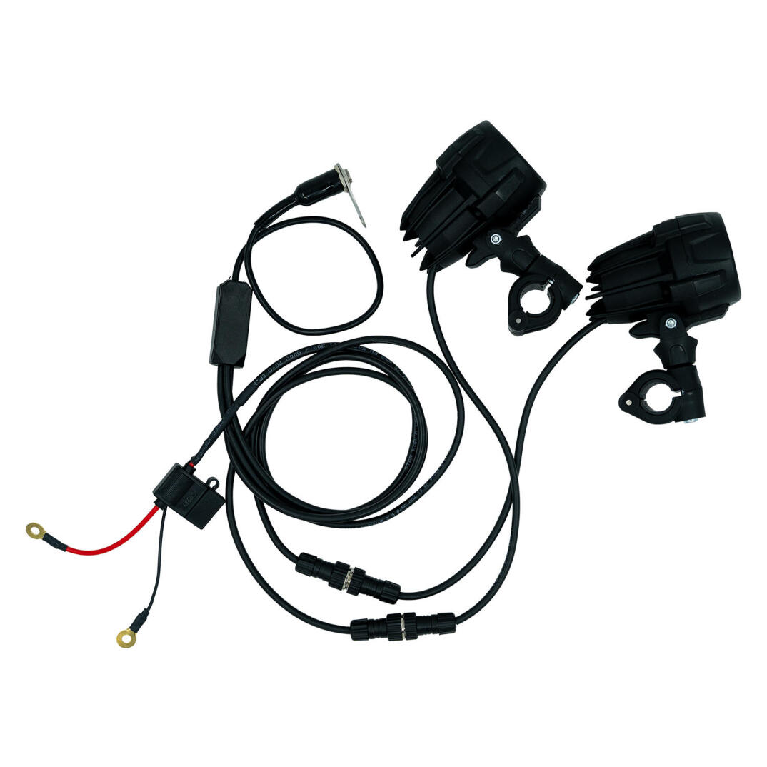 GP Kompozit SFR002 Large Universal Çakarsız Motosiklet Sis Farı Seti Siyah - 6