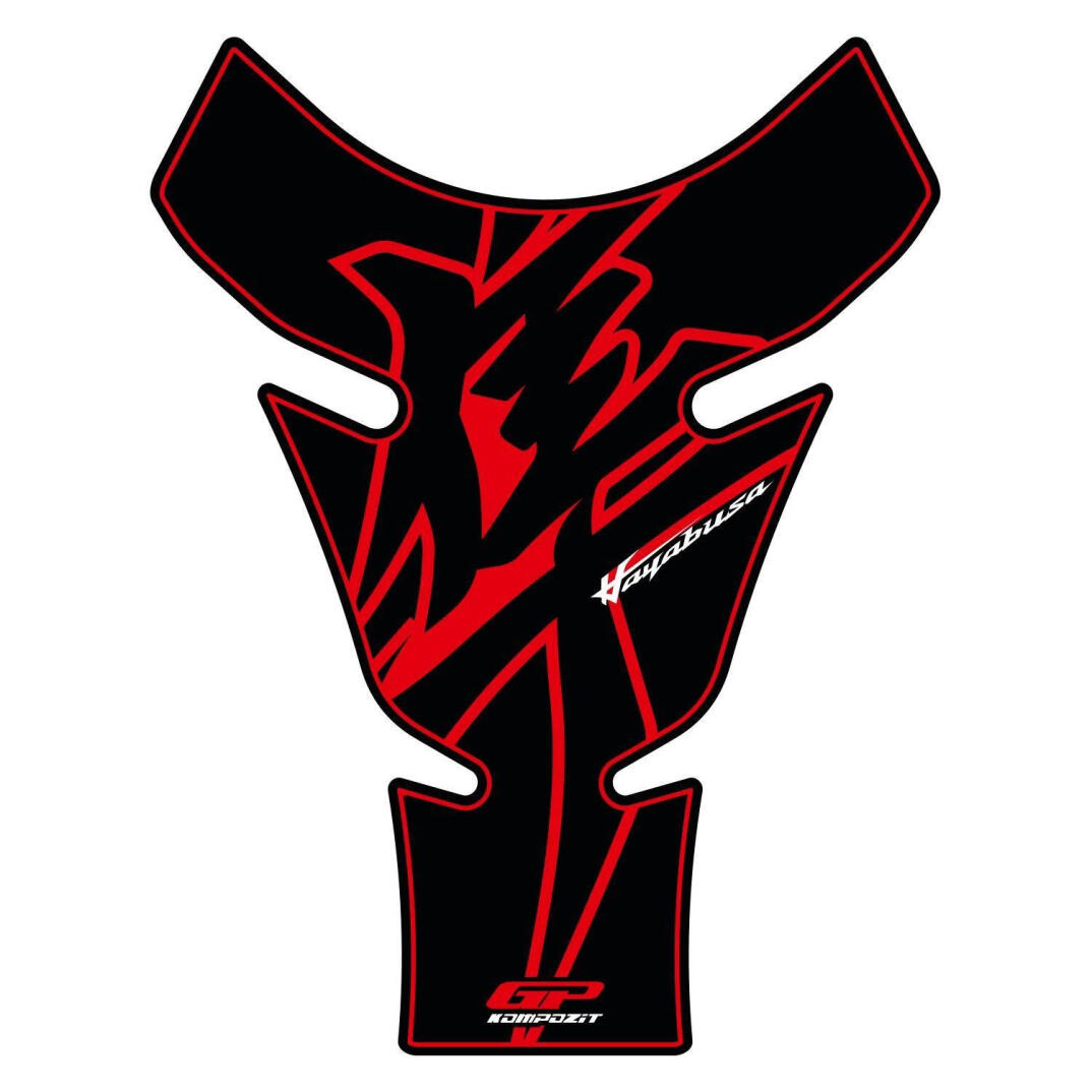 GP Kompozit Suzuki Hayabusa 1999-2023 Uyumlu Tank Pad Kırmızı - 1