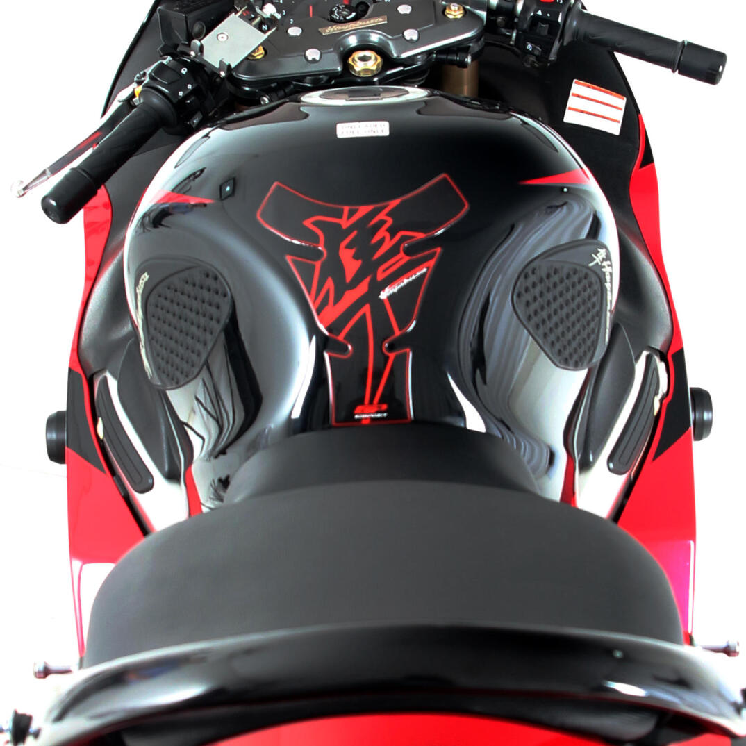 GP Kompozit Suzuki Hayabusa 1999-2023 Uyumlu Tank Pad Kırmızı - 3