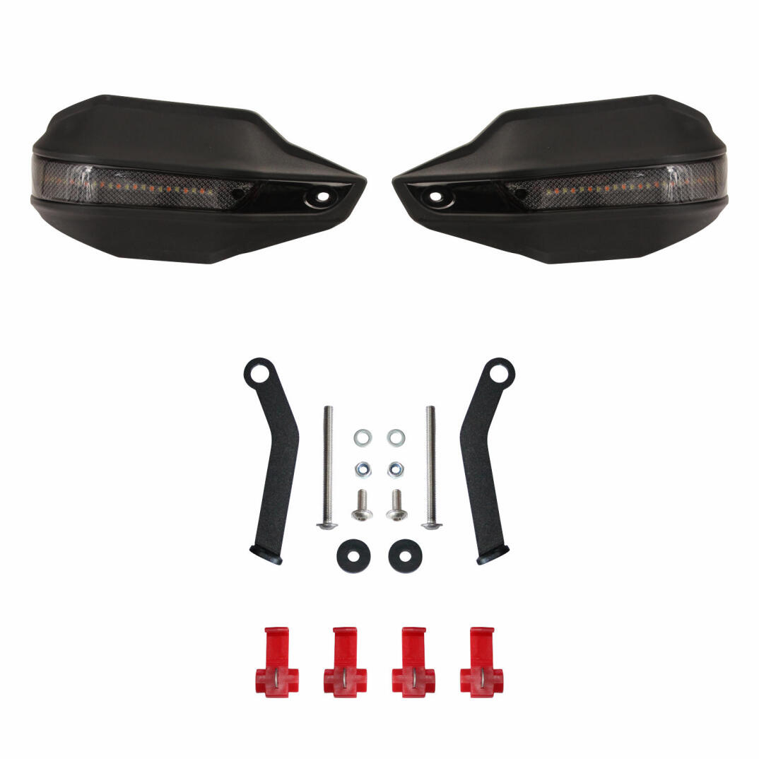 GP Kompozit Suzuki V-Strom 250 2017-2023 Uyumlu Led Sinyalli Elcik Koruma Siyah - 6