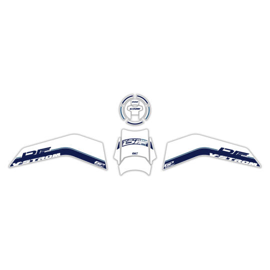 GP Kompozit Suzuki V-Strom 800 DE 2023-2024 Uyumlu Tank Pad Seti Beyaz