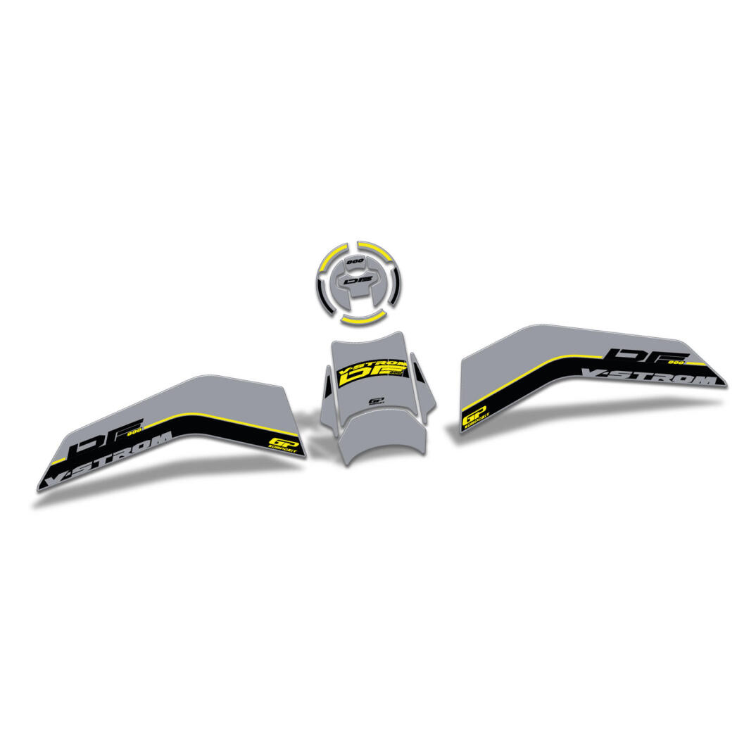 GP Kompozit Suzuki V-Strom 800 DE 2023-2024 Uyumlu Tank Pad Seti Gri - 7