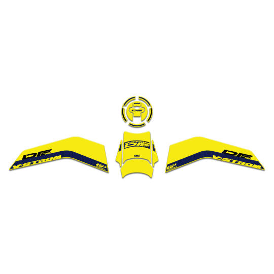 GP Kompozit Suzuki V-Strom 800 DE 2023-2024 Uyumlu Tank Pad Seti Sarı