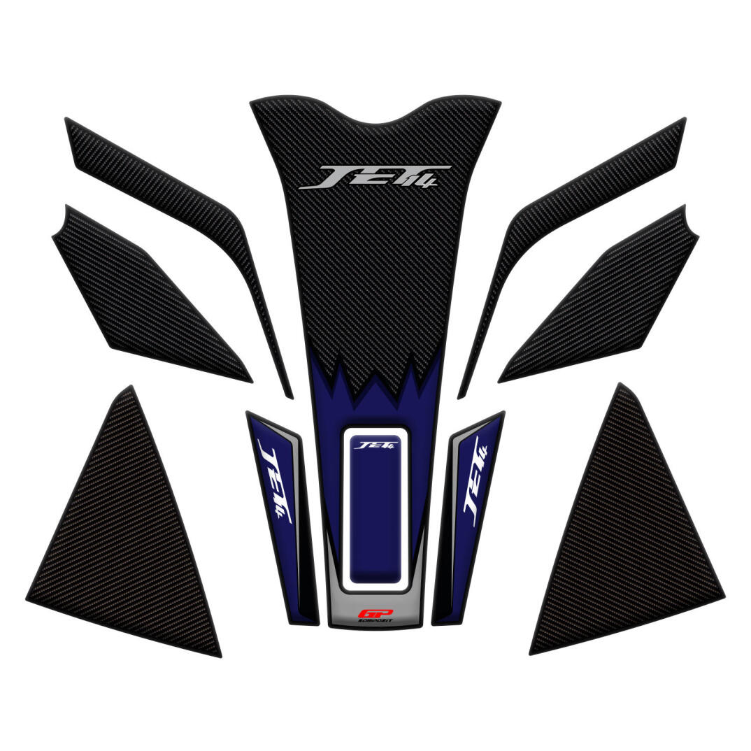GP Kompozit SYM Jet 14 2017-2024 Uyumlu Tank Pad Seti Mavi - 1