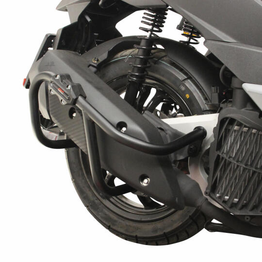 GP Kompozit SYM Jet X 125 2022-2025 Uyumlu Egzoz Koruma Demiri Siyah (1)