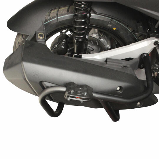 GP Kompozit SYM Jet X 125 2022-2025 Uyumlu Egzoz Koruma Demiri Siyah - 3