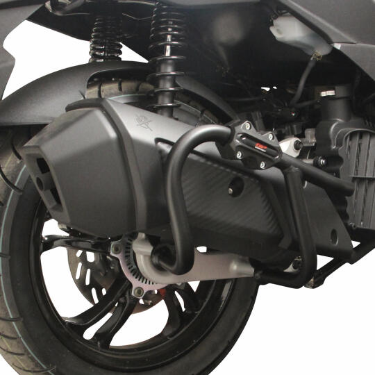 GP Kompozit SYM Jet X 125 2022-2025 Uyumlu Egzoz Koruma Demiri Siyah - 5