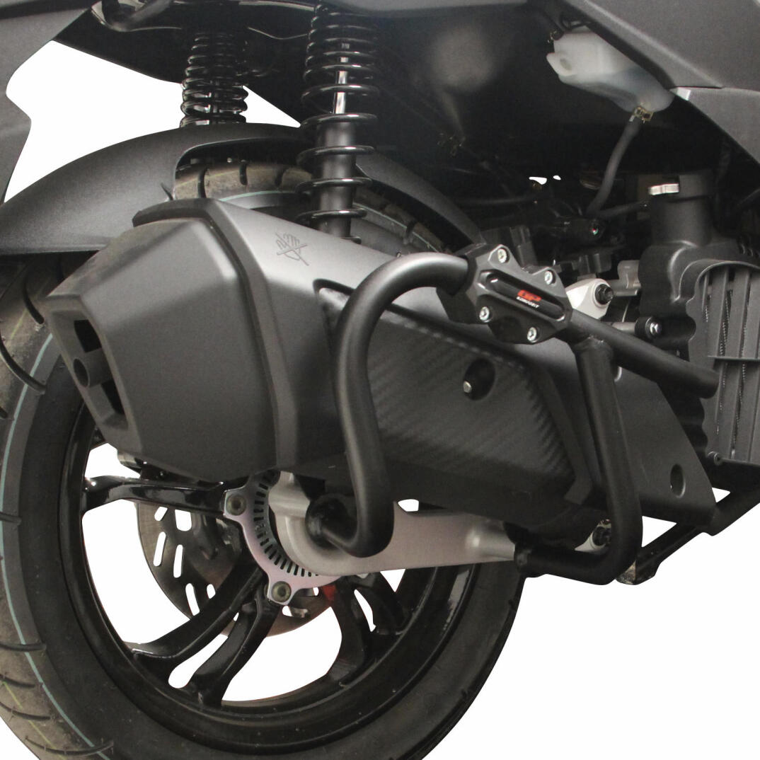 GP Kompozit SYM Jet X 125 2022-2025 Uyumlu Egzoz Koruma Demiri Siyah - 5