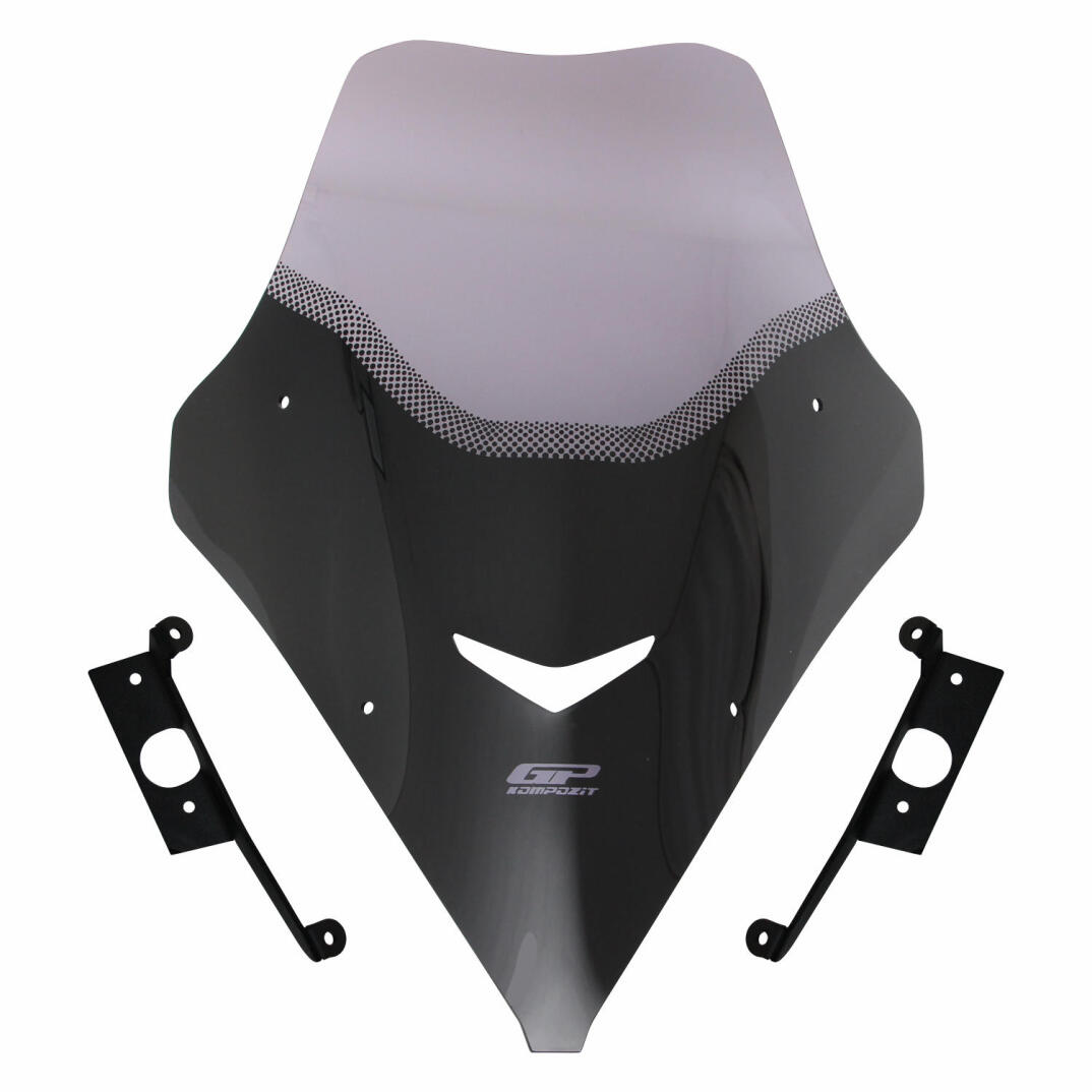 GP Kompozit SYM Jet X 125 2022-2026 Uyumlu Kısa Ön Cam Füme - 1