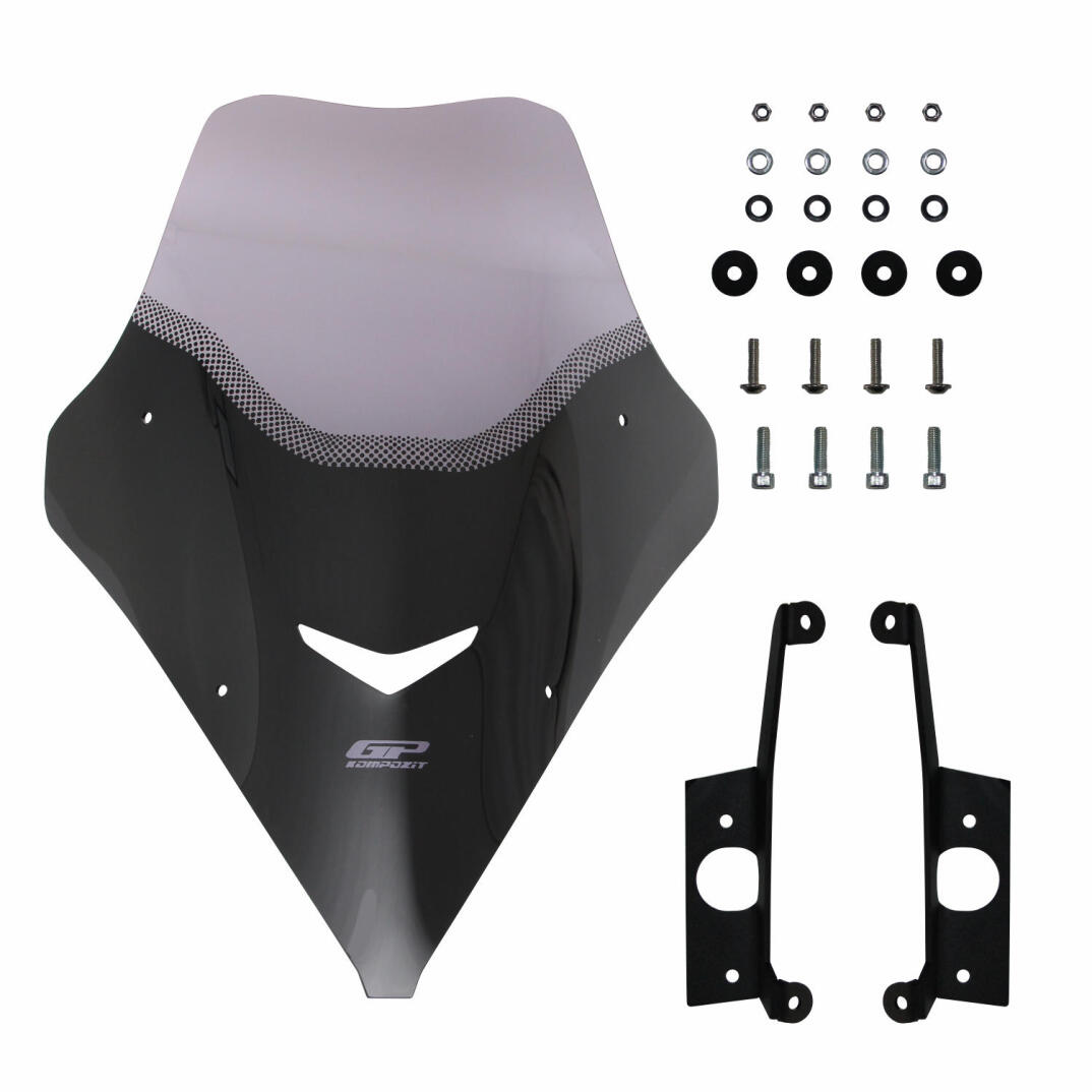 GP Kompozit SYM Jet X 125 2022-2026 Uyumlu Kısa Ön Cam Füme - 5