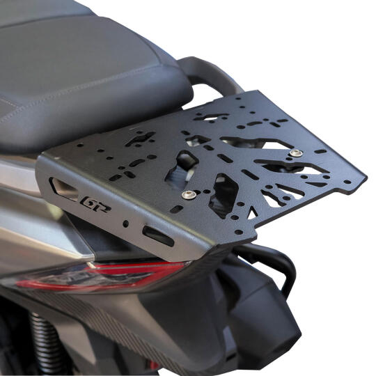 GP Kompozit SYM Joymax Z 250 / Z 250 Plus 2023-2026 Uyumlu Arka Çanta Demiri Siyah (1)