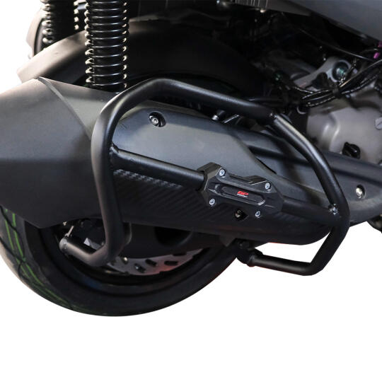 GP Kompozit SYM Joymax Z 250 / Z 250 Plus 2023-2026 Uyumlu Egzoz Koruma Demiri Siyah - 4