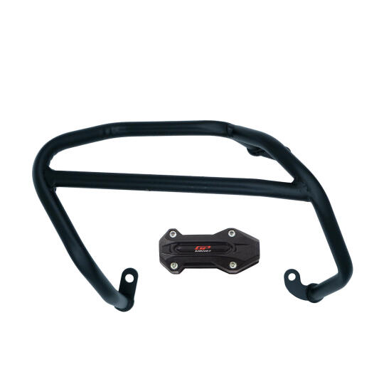 GP Kompozit SYM Joymax Z 250 / Z 250 Plus 2023-2026 Uyumlu Egzoz Koruma Demiri Siyah - 6