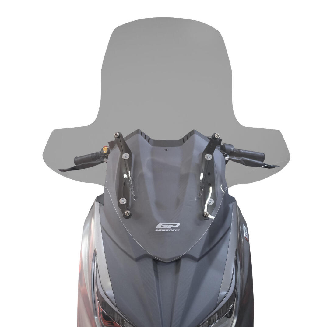 GP Kompozit SYM Joymax Z 250 / Z 250 Plus 2023-2026 Uyumlu Elcikli Ön Cam Füme - 2