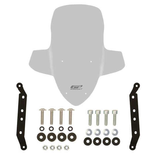 GP Kompozit SYM Joymax Z 250 / Z 250 Plus 2023-2026 Uyumlu Elcikli Ön Cam Füme - 5