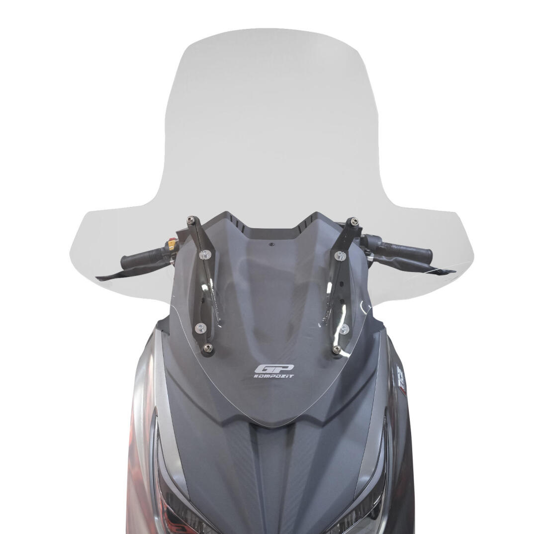 GP Kompozit SYM Joymax Z 250 / Z 250 Plus 2023-2026 Uyumlu Elcikli Ön Cam Şeffaf - 2