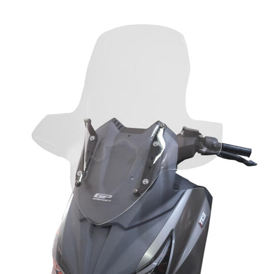 GP Kompozit SYM Joymax Z 250 / Z 250 Plus 2023-2026 Uyumlu Elcikli Ön Cam Şeffaf - 3