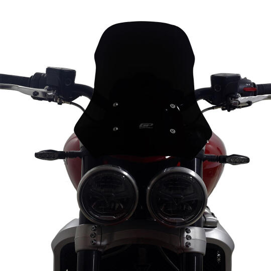 GP Kompozit Triumph Rocket 3 R / GT 2023-2024 Uyumlu Ön Cam Siyah (1)