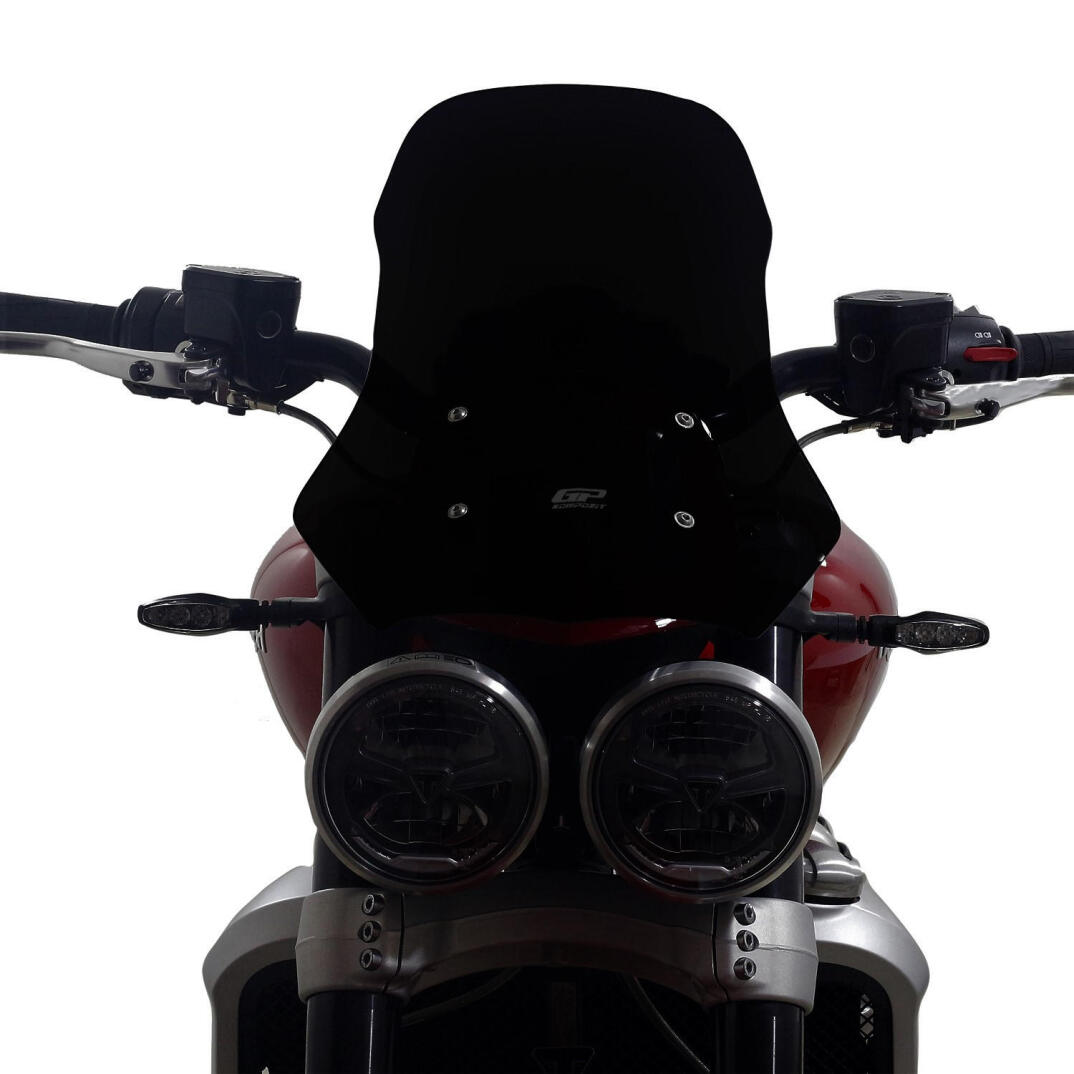 GP Kompozit Triumph Rocket 3 R / GT 2023-2024 Uyumlu Ön Cam Siyah - 2