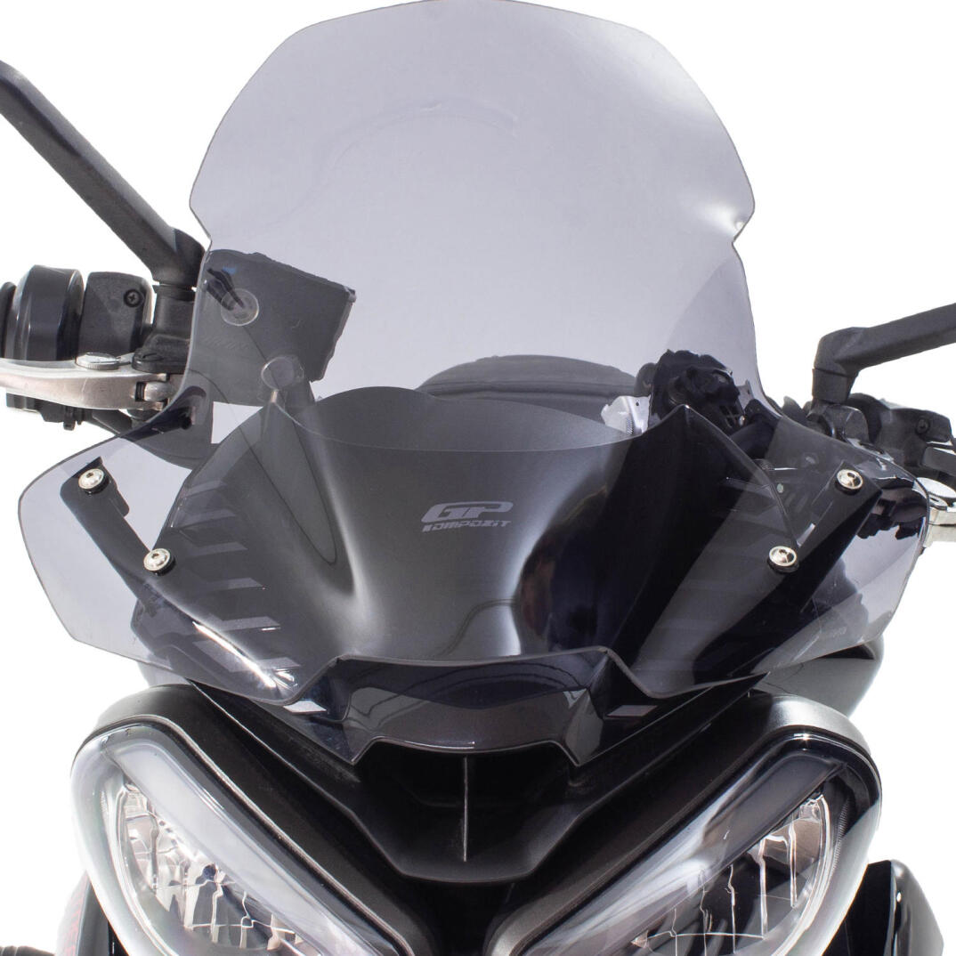 GP Kompozit Triumph Street Triple 2017-2023 Uyumlu Ön Cam Füme - 2