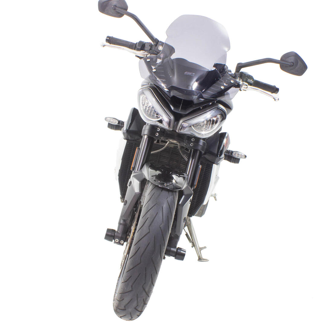 GP Kompozit Triumph Street Triple 2017-2023 Uyumlu Ön Cam Füme - 5