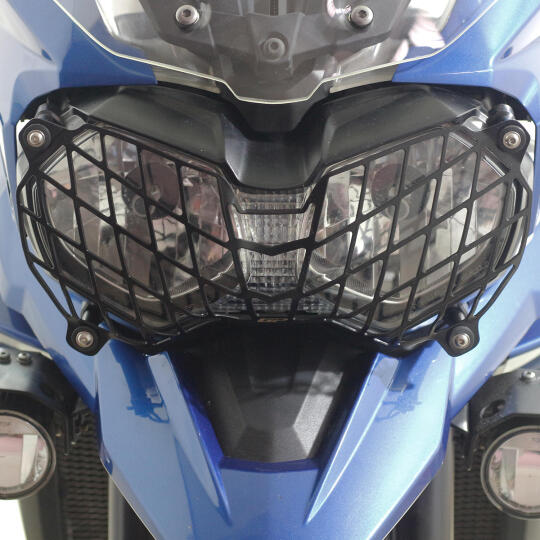 GP Kompozit Triumph Tiger 800 2015-2017 Uyumlu Far Koruma Siyah (1)