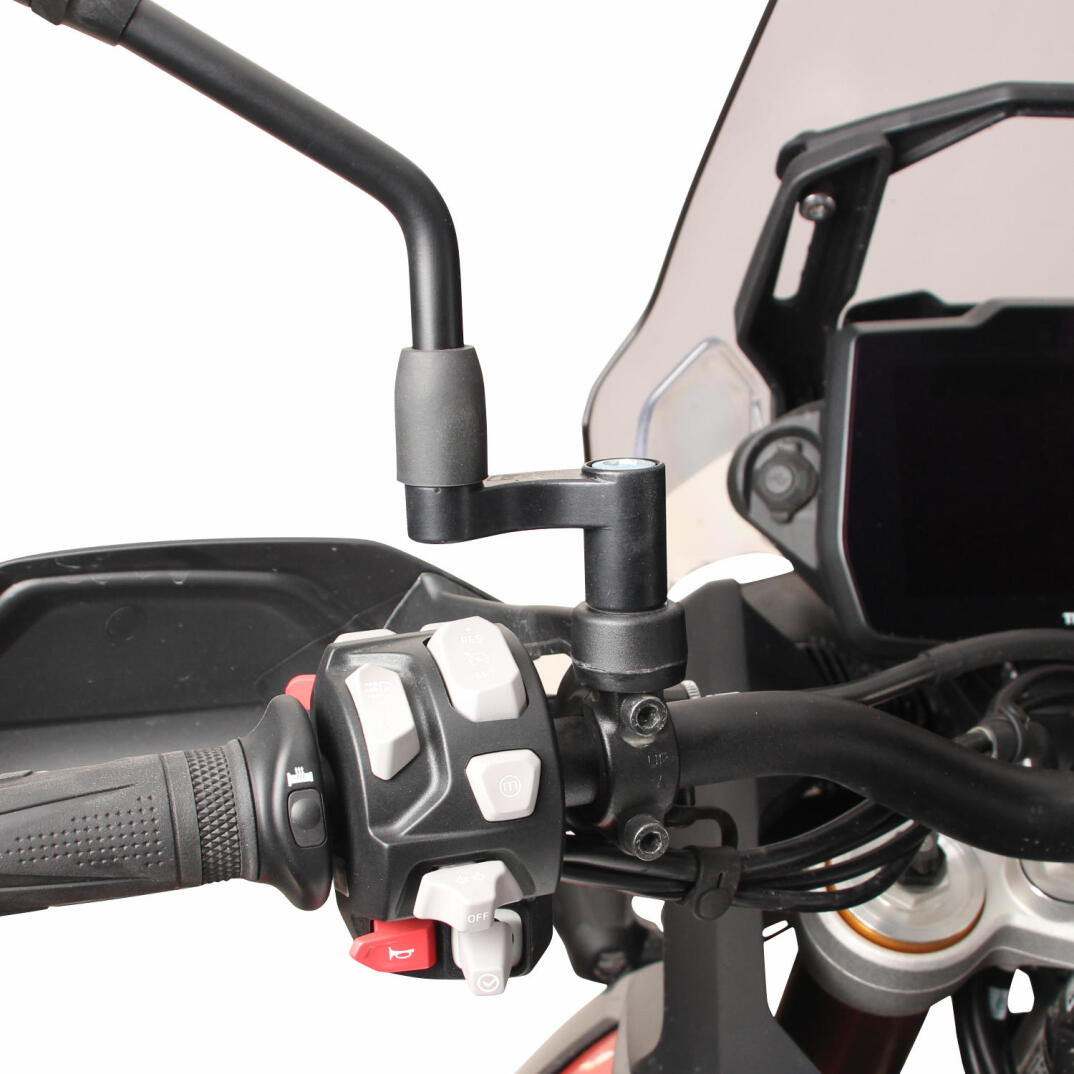 GP Kompozit Triumph Tiger 900 2024 Uyumlu Ayna Genişletme Siyah - 5