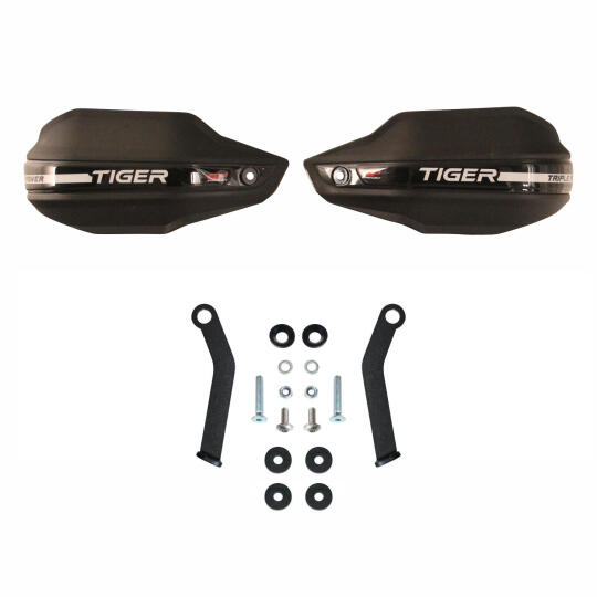 GP Kompozit Triumph Tiger Sport 660 2023-2024 Uyumlu Plastik Elcik Koruma Siyah - 7