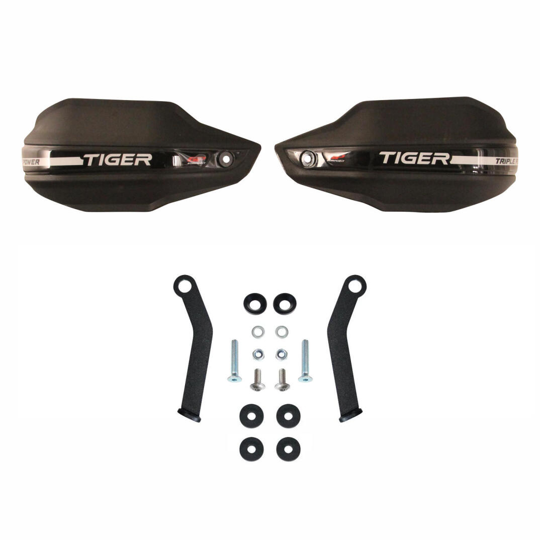 GP Kompozit Triumph Tiger Sport 660 2023-2024 Uyumlu Plastik Elcik Koruma Siyah - 7